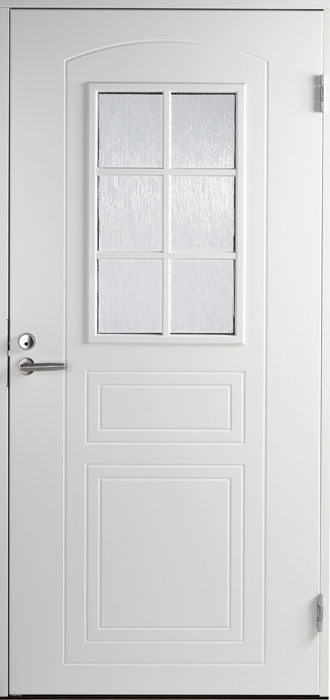 Белая входная дверь Basic 0020