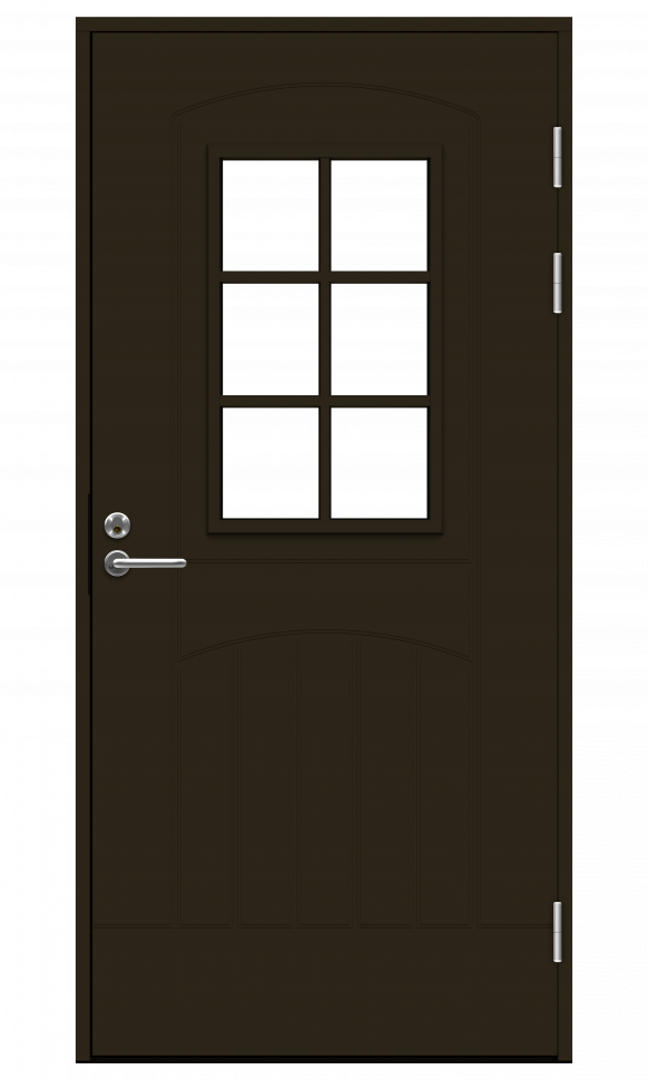 Коричневая входная дверь F2000 W71