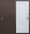 Входная дверь стальная 11 см ISOTERMA лайт Медный антик Белый ясень фото 1 — Финдвери