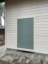 Белая входная дверь R1894 с глухой створкой фото 7 — Финдвери