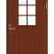 Кирпично-красная входная дверь F2000 W71